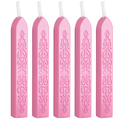 ART EMBOSS 5-piece Sealing Wax Sticks(80 colors) Rouge powder (5 pieces with sword pattern and core)