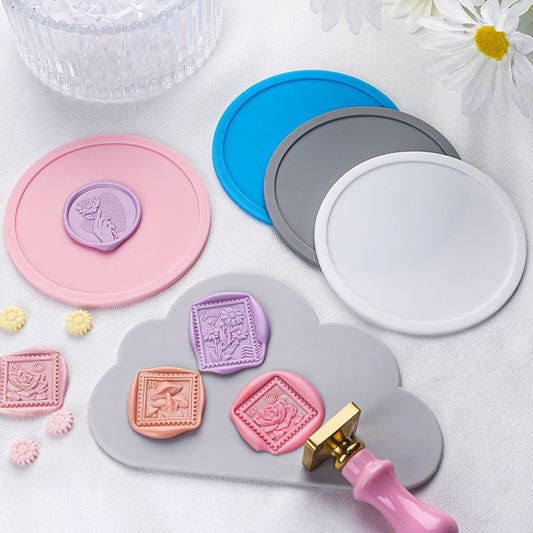 ART EMBOSS Cloud Round Minimalist Silicone Stamp Mat