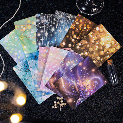 ART EMBOSS Sparkling Lights Sticker Pack – Light-Themed Stickers (5 Sheets)