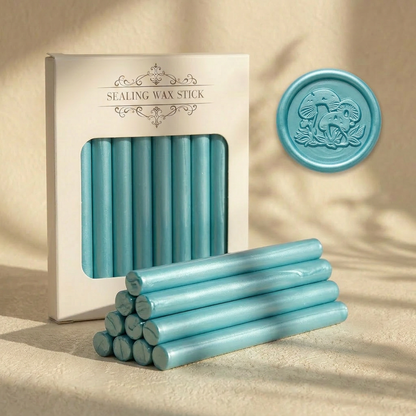 ART EMBOSS 65 Colors Glue Gun Wax Sticks(10pcs) Glossy blue